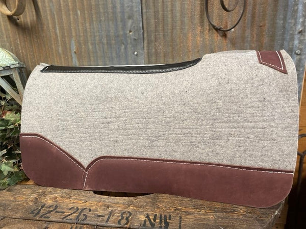 30X30 3/4" Kush Burgundy Oiled Best Ever Saddle Pad-Saddle Pads-Best Ever-Lucky J Boots & More, Women's, Men's, & Kids Western Store Located in Carthage, MO