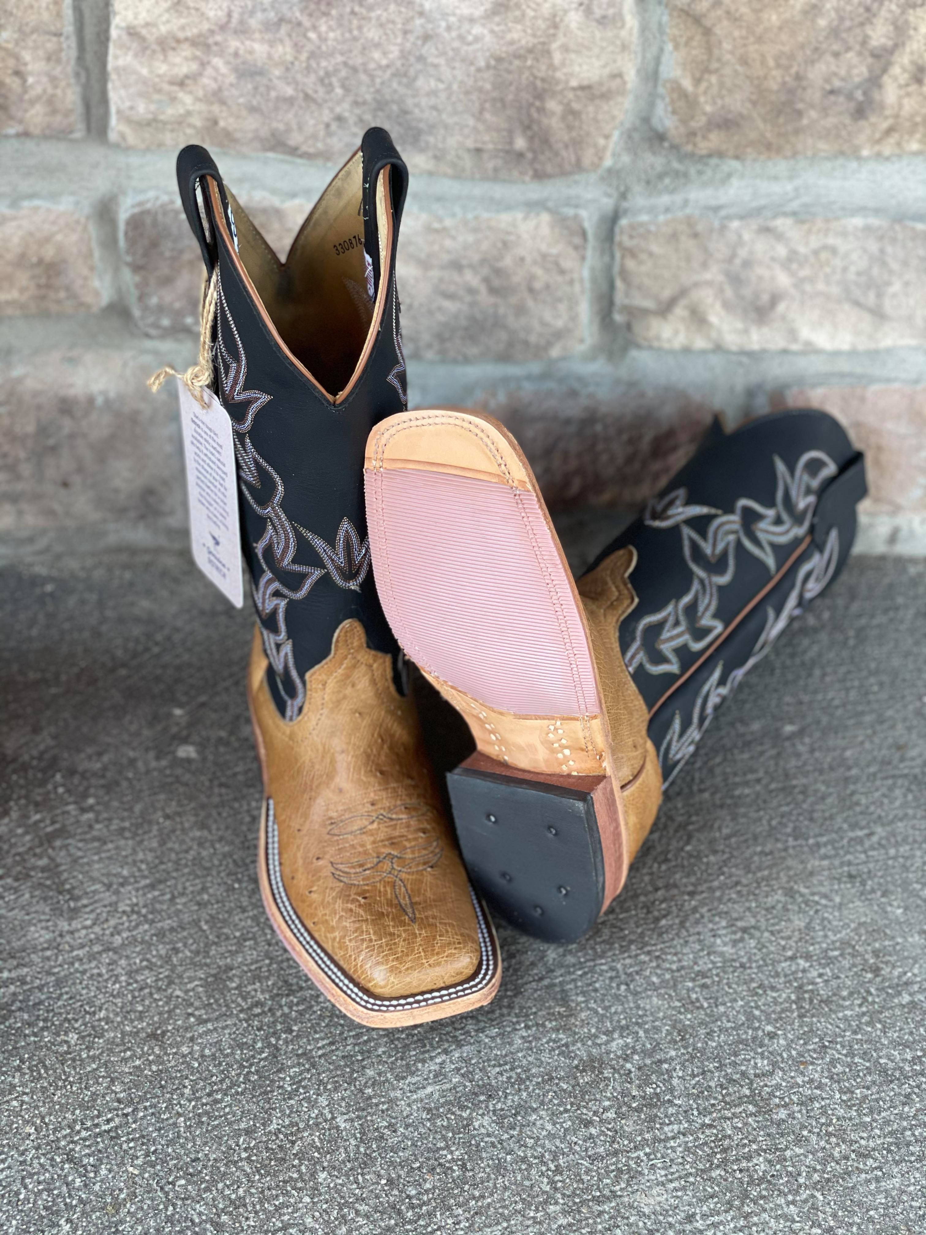 AB Women's Antique Saddle Smooth Quill-Women's Boots-Anderson Bean-Lucky J Boots & More, Women's, Men's, & Kids Western Store Located in Carthage, MO
