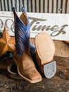 AB Men's Blue Chex Tag Boar Square Toe-Men's Boots-Anderson Bean-Lucky J Boots & More, Women's, Men's, & Kids Western Store Located in Carthage, MO