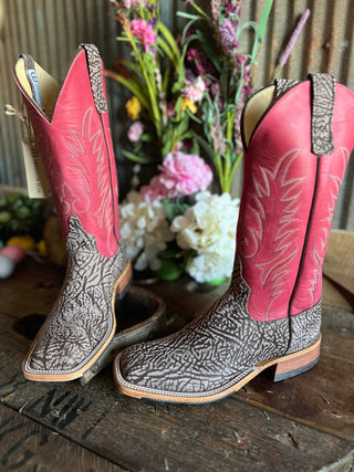 Women's Anderson Bean Brown Washed Shoulder Boot-Women's Boots-Anderson Bean-Lucky J Boots & More, Women's, Men's, & Kids Western Store Located in Carthage, MO