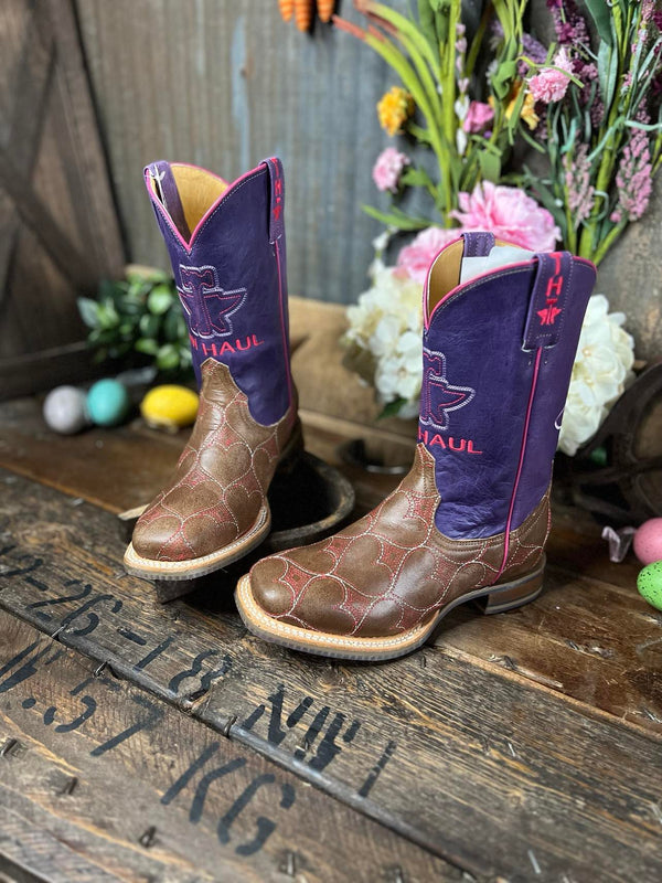 Kids Tin Haul Lotta Cowgirl Boots-Kids Boots-Tin Haul-Lucky J Boots & More, Women's, Men's, & Kids Western Store Located in Carthage, MO