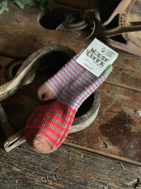 Youth Mouse Creek-Harvest Stripe Socks-Socks-World's Softest Socks-Lucky J Boots & More, Women's, Men's, & Kids Western Store Located in Carthage, MO