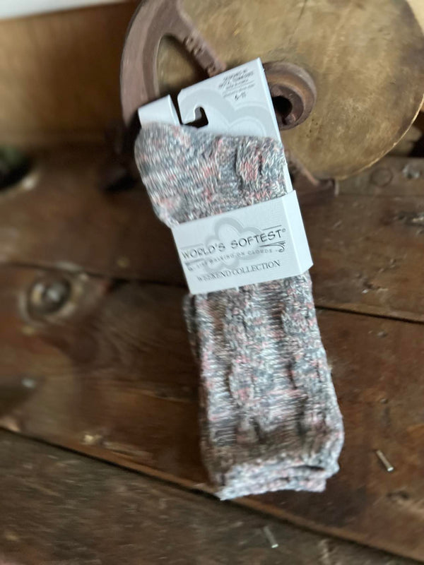 Weekend Gallery Textured Crew Socks-Socks-World's Softest Socks-Lucky J Boots & More, Women's, Men's, & Kids Western Store Located in Carthage, MO
