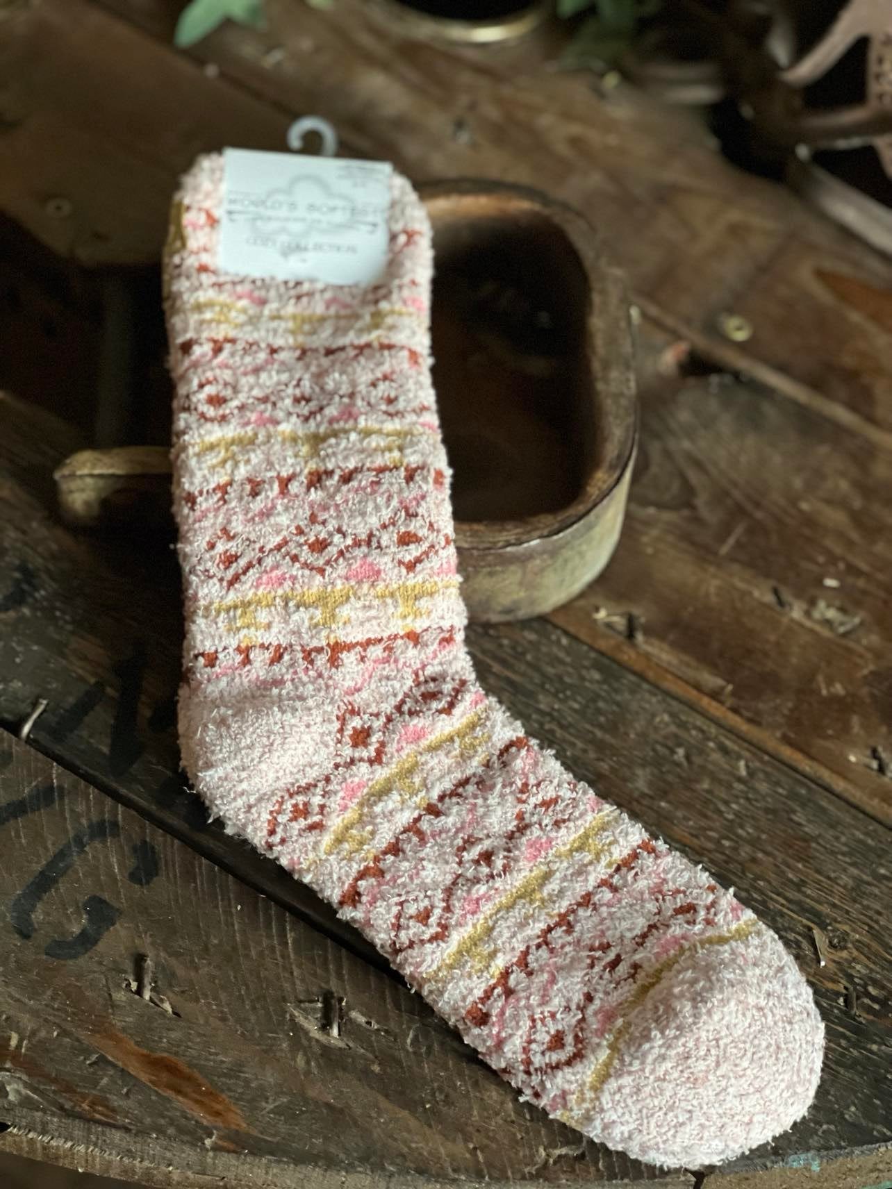 Holiday Cozy Winter Crew Socks-Socks-World's Softest Socks-Lucky J Boots & More, Women's, Men's, & Kids Western Store Located in Carthage, MO