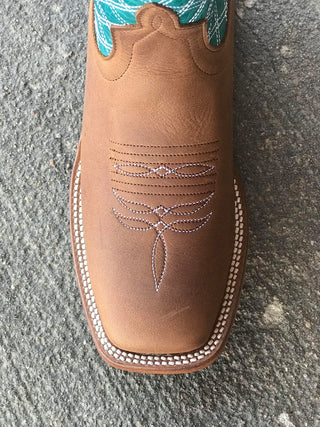 Women's Macie Bean Pecan Barking Iron Boot-Women's Boots-Macie Bean-Lucky J Boots & More, Women's, Men's, & Kids Western Store Located in Carthage, MO