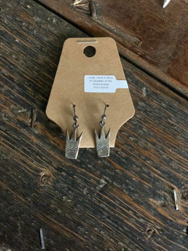 VF Daughter of The King Earrings-Earrings-Visible Faith-Lucky J Boots & More, Women's, Men's, & Kids Western Store Located in Carthage, MO