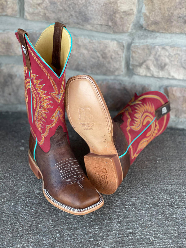AB Youth Moka Pit Bull Square Toe Boot-Kids Boots-Anderson Bean-Lucky J Boots & More, Women's, Men's, & Kids Western Store Located in Carthage, MO
