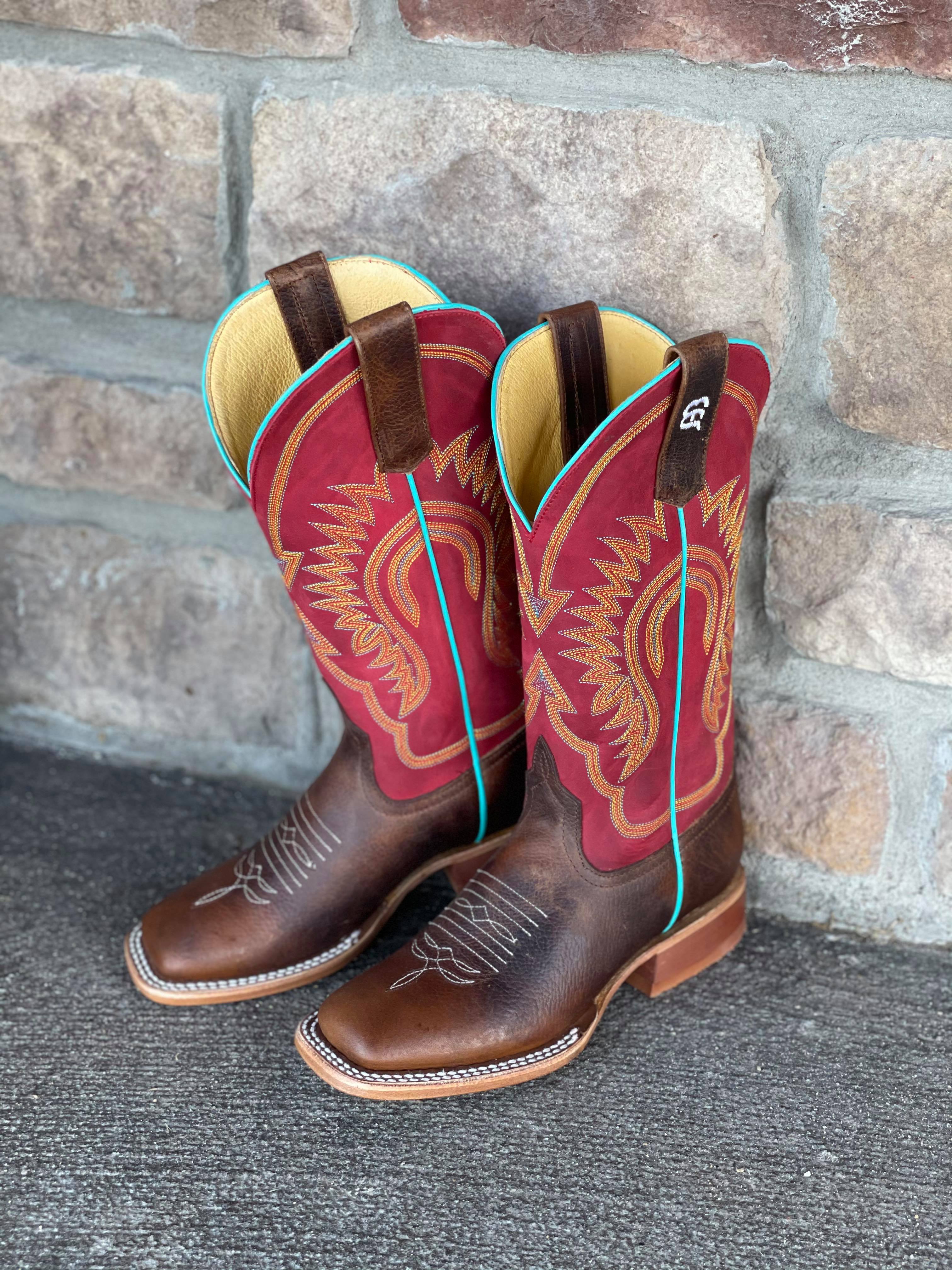 AB Youth Moka Pit Bull Square Toe Boot-Kids Boots-Anderson Bean-Lucky J Boots & More, Women's, Men's, & Kids Western Store Located in Carthage, MO