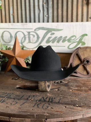 6X Black Beaver Midnight Resistol 4 1/4" Brim Felt Cowboy Hat-Felt Cowboy Hats-Resistol-Lucky J Boots & More, Women's, Men's, & Kids Western Store Located in Carthage, MO