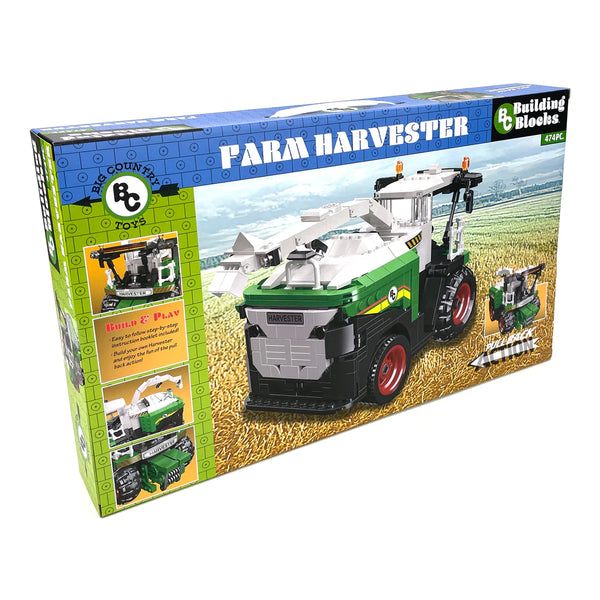 BC Building Blocks 474-Piece Farm Harvester-Toys-Big Country Toys-Lucky J Boots & More, Women's, Men's, & Kids Western Store Located in Carthage, MO