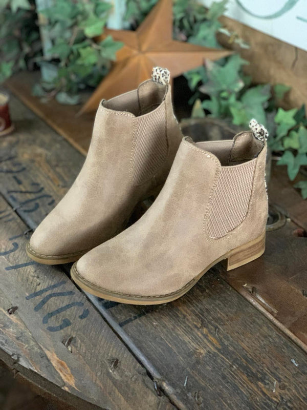 Blake Bootie In Beige by Very G *Final Sale*-Women's Booties-Very G-Lucky J Boots & More, Women's, Men's, & Kids Western Store Located in Carthage, MO