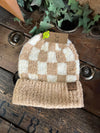 Boucle Checkered Patterned C.C-Beanie/Gloves-C.C Beanies-Lucky J Boots & More, Women's, Men's, & Kids Western Store Located in Carthage, MO
