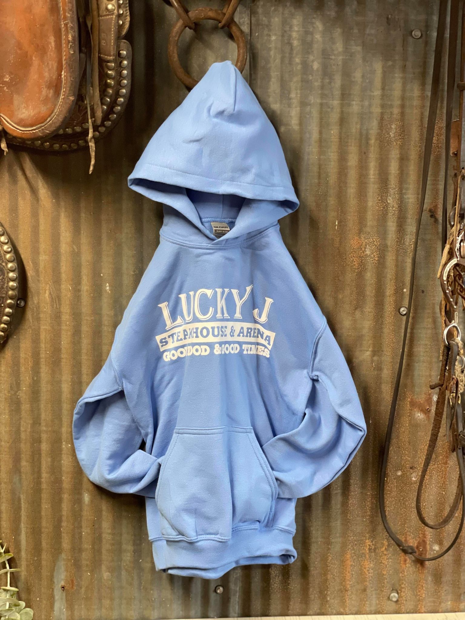 LJ Youth Hoodie-Youth Sweatshirt-The Dugout-Lucky J Boots & More, Women's, Men's, & Kids Western Store Located in Carthage, MO