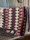 Zone Series Blanket Top 34x38 1" Coffee/Burgundy-Saddle Pads-Equibrand-Lucky J Boots & More, Women's, Men's, & Kids Western Store Located in Carthage, MO