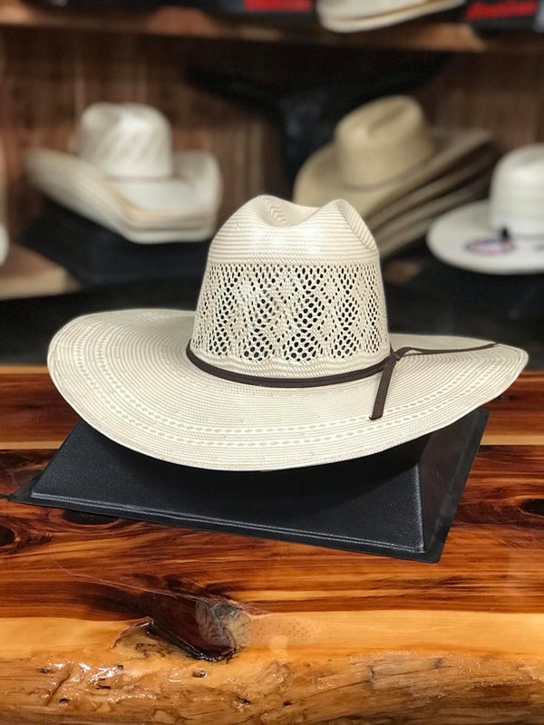 Rodeo King Quenten Diamond Breeze 4.5 Inch Brim-Straw Cowboy Hats-Rodeo King-Lucky J Boots & More, Women's, Men's, & Kids Western Store Located in Carthage, MO