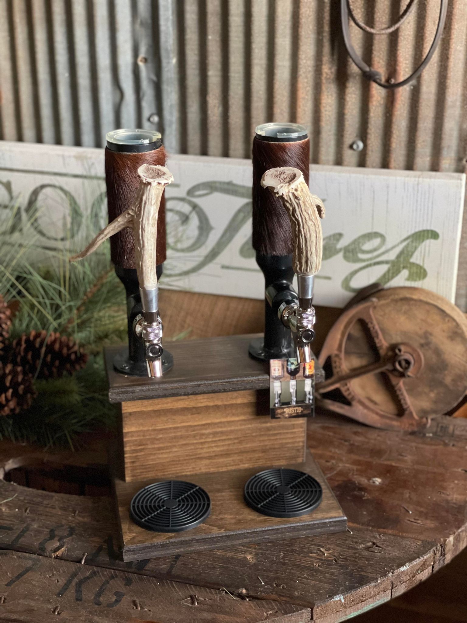 Double Whiskey Towers-Whiskey Towers-Wholesale Bar Works-Lucky J Boots & More, Women's, Men's, & Kids Western Store Located in Carthage, MO