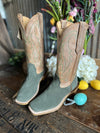 Womens Fenoglio Olive Roughout W/ Tan Victorian Boots-Women's Boots-Fenoglio Boots-Lucky J Boots & More, Women's, Men's, & Kids Western Store Located in Carthage, MO