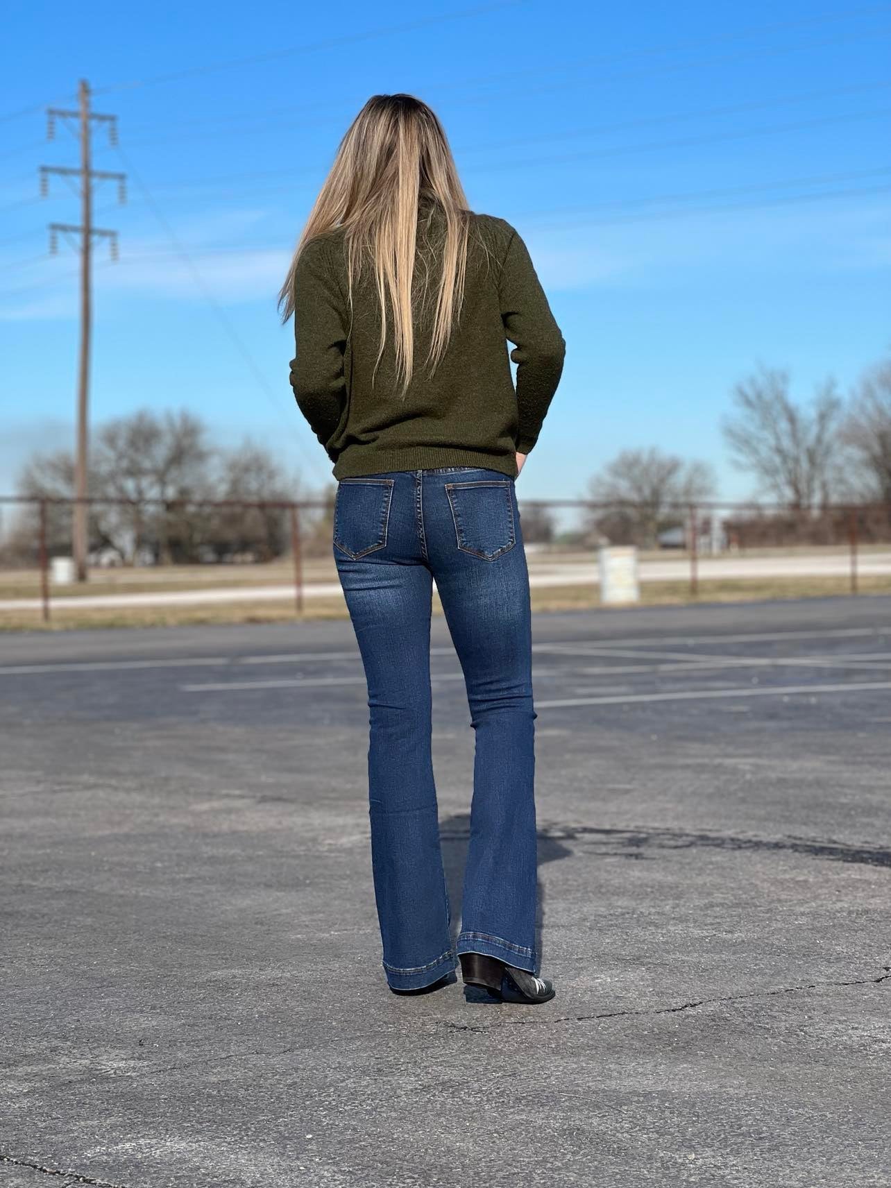 Womens Cammy High Rise Flare Jean by Stetson-Women's Denim-Stetson-Lucky J Boots & More, Women's, Men's, & Kids Western Store Located in Carthage, MO