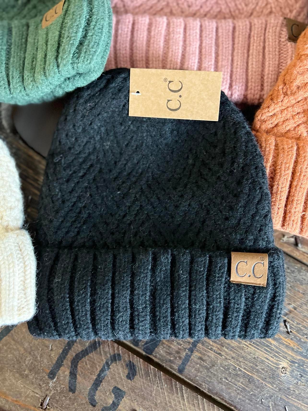 Fuzzy Lined Crisscross Beanie-Beanie/Gloves-C.C Beanies-Lucky J Boots & More, Women's, Men's, & Kids Western Store Located in Carthage, MO