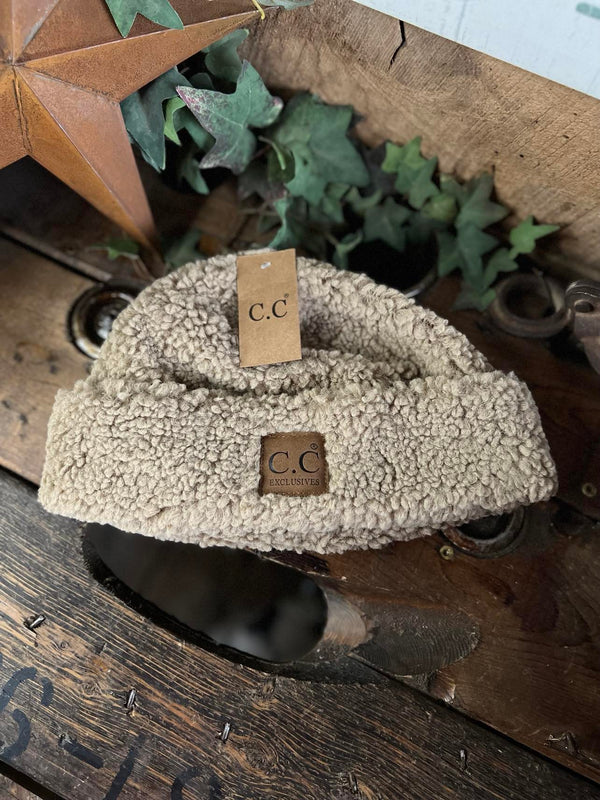 Fuzzy Lined Sherpa Cuffed C.C Beanie-Beanie/Gloves-C.C Beanies-Lucky J Boots & More, Women's, Men's, & Kids Western Store Located in Carthage, MO