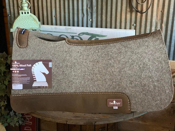 Classic Equine 100% Felt 1'' Saddle Pad 31X32-Saddle Pads-Equibrand-Lucky J Boots & More, Women's, Men's, & Kids Western Store Located in Carthage, MO