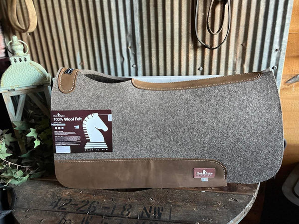 Classic Equine 100% Felt 1/2'' Saddle Pad 30X32-Saddle Pads-Equibrand-Lucky J Boots & More, Women's, Men's, & Kids Western Store Located in Carthage, MO