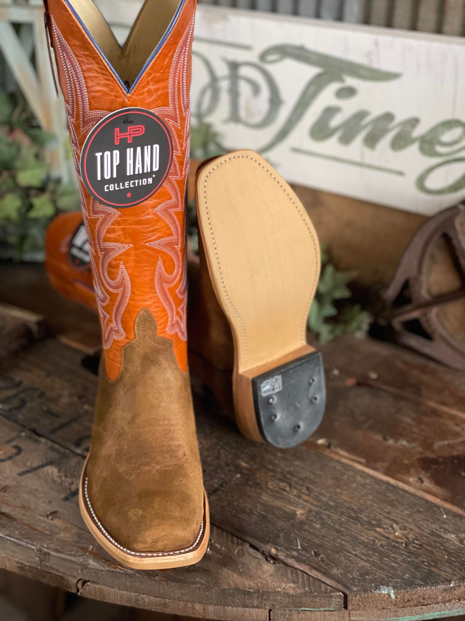 Horse Power Top Hand Collection Waxy Commander Cutter Toe Boots-Men's Boots-Anderson Bean-Lucky J Boots & More, Women's, Men's, & Kids Western Store Located in Carthage, MO