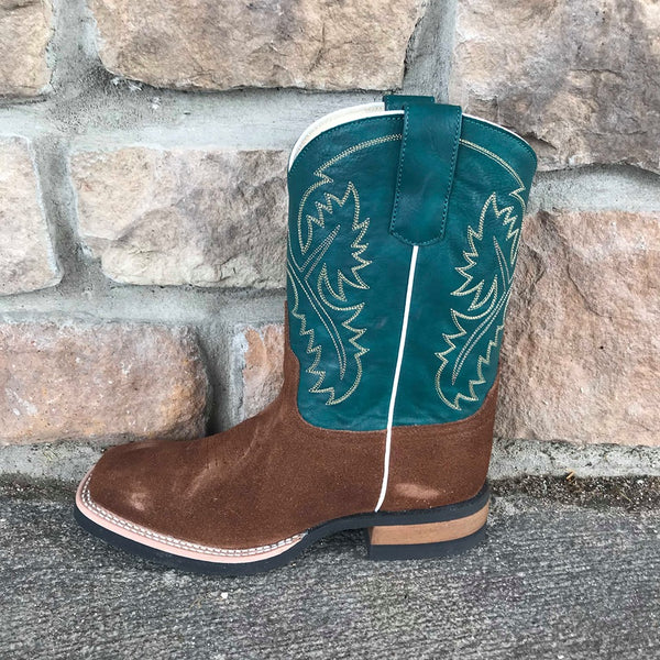 Youth Horse Power Big League Roughout Boots-Kids Boots-Horse Power-Lucky J Boots & More, Women's, Men's, & Kids Western Store Located in Carthage, MO