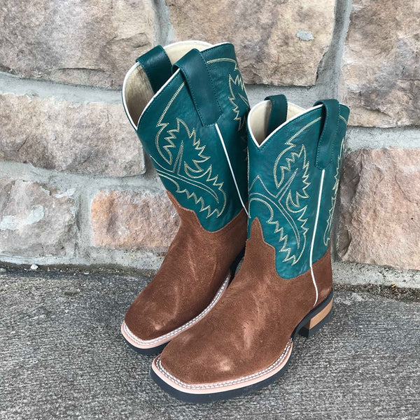 Youth Horse Power Big League Roughout Boots-Kids Boots-Horse Power-Lucky J Boots & More, Women's, Men's, & Kids Western Store Located in Carthage, MO