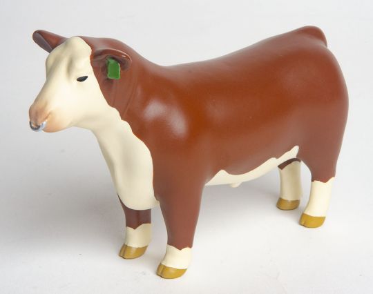 Hereford Show Bull W/ Nose Ring-Toys-Little Buster Toys-Lucky J Boots & More, Women's, Men's, & Kids Western Store Located in Carthage, MO