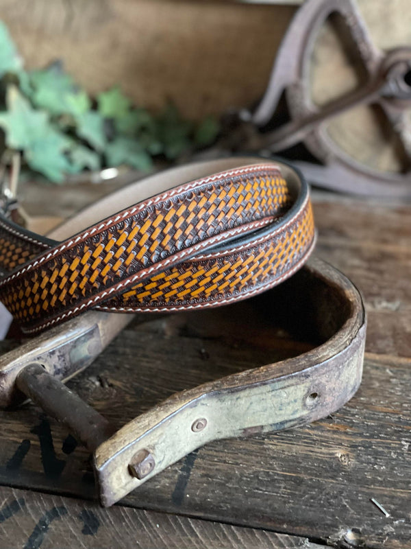 IFB1001 Basket Weave Belt-Belts-WESTERN FASHION ACCESSORIES-Lucky J Boots & More, Women's, Men's, & Kids Western Store Located in Carthage, MO