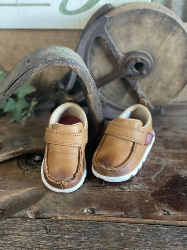 Infant Twisted X Distressed Leather Moc Casual ICA0023-Kids Casual Shoes-Twisted X Boots-Lucky J Boots & More, Women's, Men's, & Kids Western Store Located in Carthage, MO