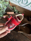 Twisted X Infant Cherry Red and Tooled Red Driving Moc-Kids Casual Shoes-Twisted X Boots-Lucky J Boots & More, Women's, Men's, & Kids Western Store Located in Carthage, MO