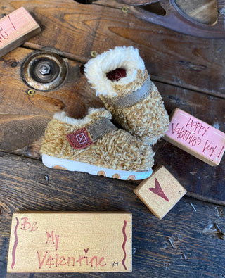 Infant Twisted X Golden Shag Bomber Drving Mocs-Kids Boots-Twisted X Boots-Lucky J Boots & More, Women's, Men's, & Kids Western Store Located in Carthage, MO