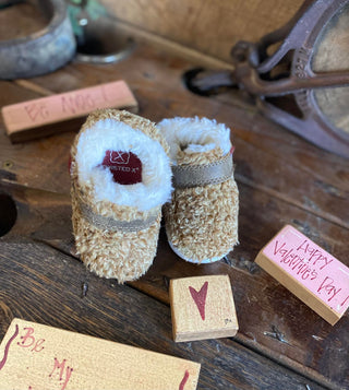 Infant Twisted X Golden Shag Bomber Drving Mocs-Kids Boots-Twisted X Boots-Lucky J Boots & More, Women's, Men's, & Kids Western Store Located in Carthage, MO