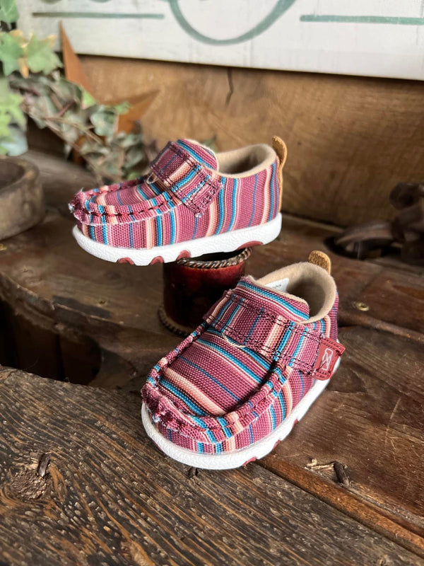 Twisted X Hooey Mauve Serape Baby Moc IHYC005-Kids Casual Shoes-Twisted X Boots-Lucky J Boots & More, Women's, Men's, & Kids Western Store Located in Carthage, MO