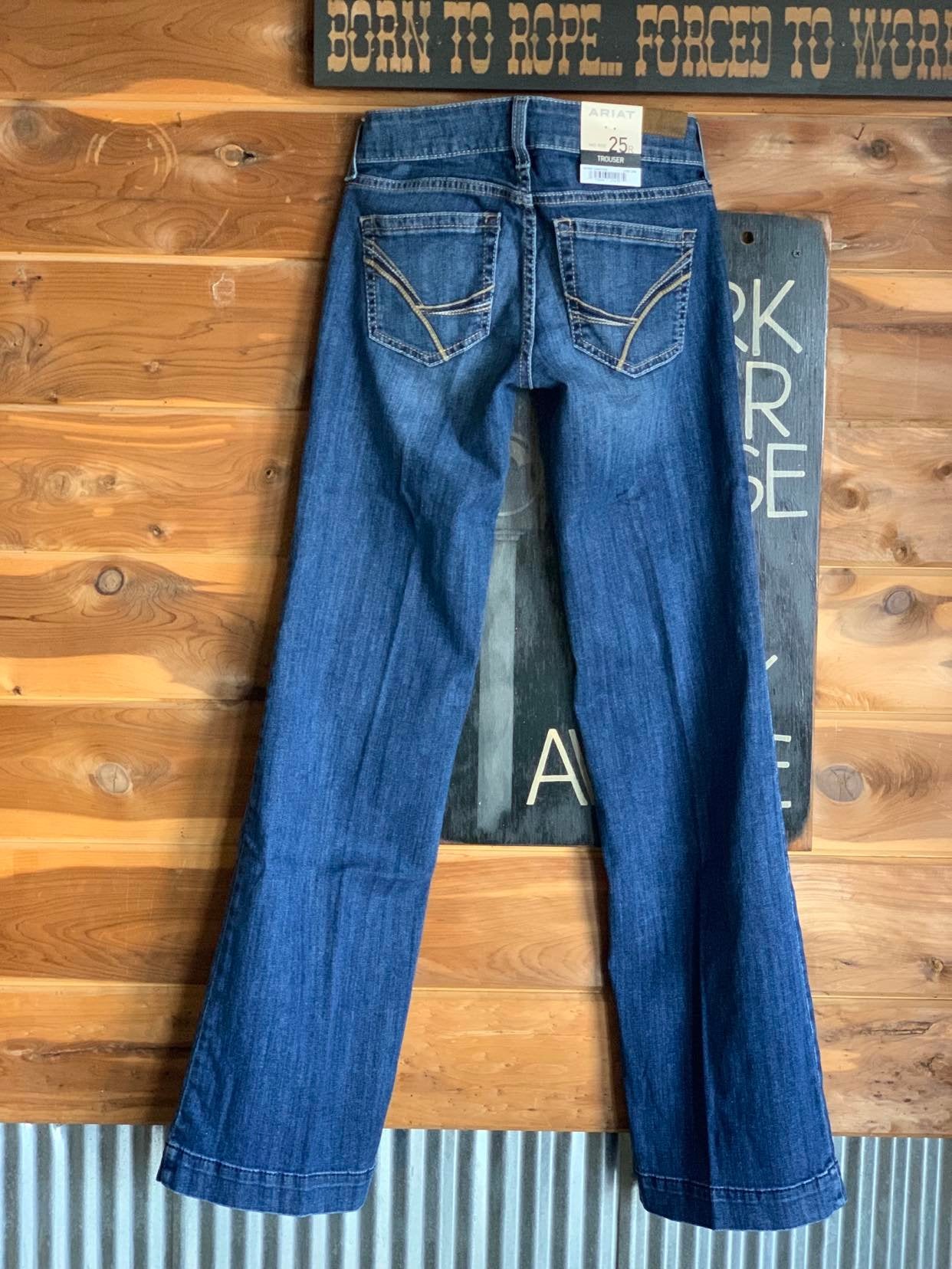 Ariat Mid Rise Irvine Trouser-Women's Denim-Ariat-Lucky J Boots & More, Women's, Men's, & Kids Western Store Located in Carthage, MO