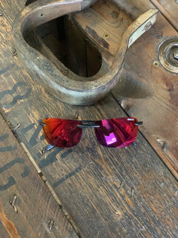 BEX Jaxyn X Black/Red-Sunglasses-Bex Sunglasses-Lucky J Boots & More, Women's, Men's, & Kids Western Store Located in Carthage, MO