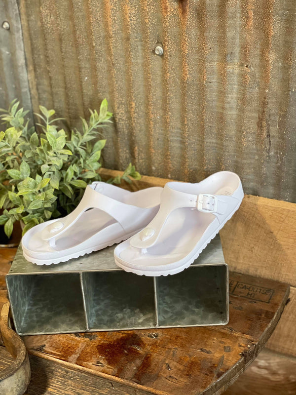 Hey Girl Jet-Ski Sandal in White *FINAL SALE*-Women's Casual Shoes-Corkys Footwear-Lucky J Boots & More, Women's, Men's, & Kids Western Store Located in Carthage, MO