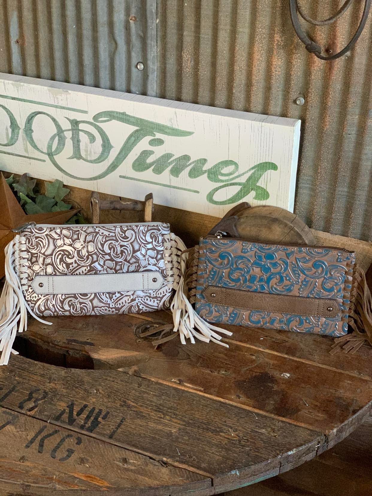 Tony Lama Clutch-Clutches-TRENDITIONS-Lucky J Boots & More, Women's, Men's, & Kids Western Store Located in Carthage, MO