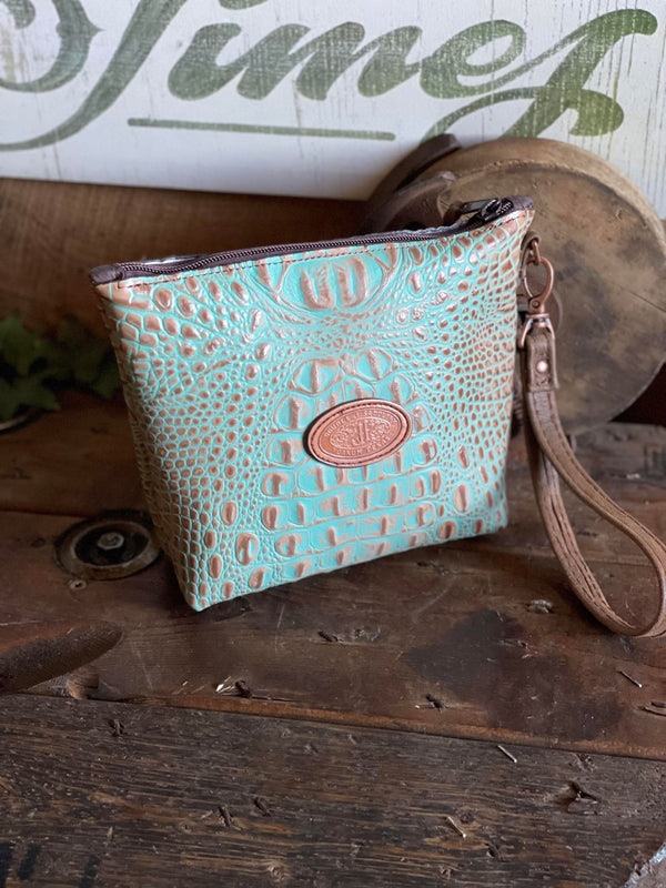 The Mindy Large Make-Up Pouch-Cosmetic Bags-DOUBLE J SADDLERY-Lucky J Boots & More, Women's, Men's, & Kids Western Store Located in Carthage, MO