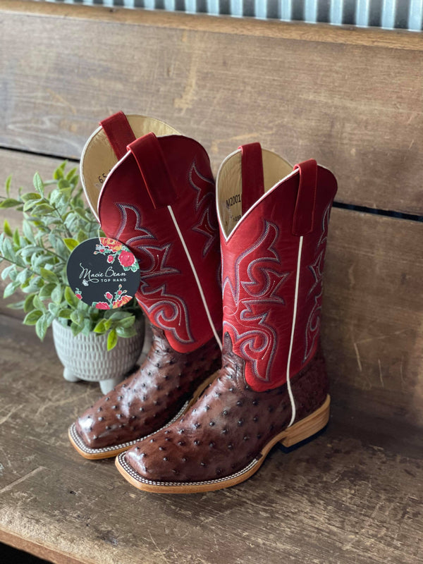 MB Women's Kango Tobac Full Quill-Women's Boots-Anderson Bean-Lucky J Boots & More, Women's, Men's, & Kids Western Store Located in Carthage, MO