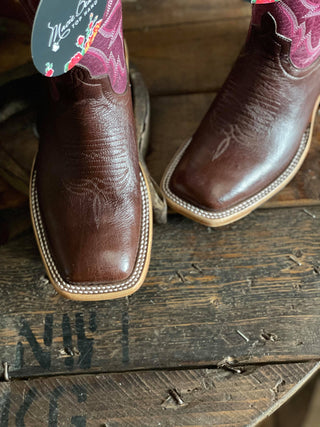 Women's Macie Bean Kango Tobacco Smooth Quill Boot-Women's Boots-Macie Bean-Lucky J Boots & More, Women's, Men's, & Kids Western Store Located in Carthage, MO