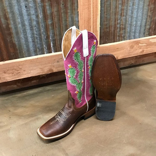 MB Prickled Pink-Women's Boots-Anderson Bean-Lucky J Boots & More, Women's, Men's, & Kids Western Store Located in Carthage, MO