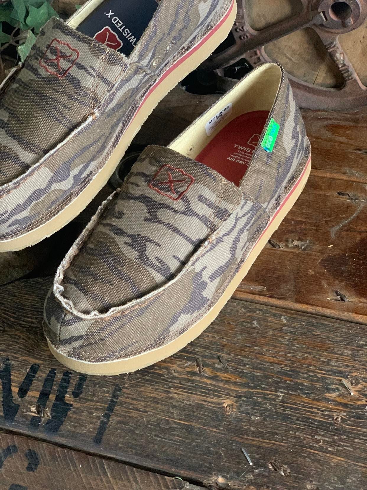 Twisted X Slip on Loafer - Mossy Oak Camo *FINAL SALE*-Men's Casual Shoes-Twisted X Boots-Lucky J Boots & More, Women's, Men's, & Kids Western Store Located in Carthage, MO