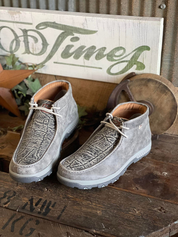 Men's Twisted X Grey Elephant Driving Moc MXC0017-Men's Casual Shoes-Twisted X Boots-Lucky J Boots & More, Women's, Men's, & Kids Western Store Located in Carthage, MO