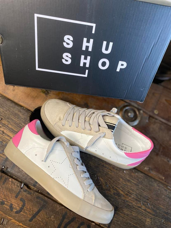 Shu Shop Mia Sneaker in Bright Pink-Women's Casual Shoes-Shu Shop-Lucky J Boots & More, Women's, Men's, & Kids Western Store Located in Carthage, MO