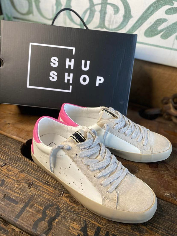 Shu Shop Mia Sneaker in Bright Pink-Women's Casual Shoes-Shu Shop-Lucky J Boots & More, Women's, Men's, & Kids Western Store Located in Carthage, MO