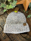 Mixed Tone Boucle Cuff CC Beanie-Beanie/Gloves-C.C Beanies-Lucky J Boots & More, Women's, Men's, & Kids Western Store Located in Carthage, MO