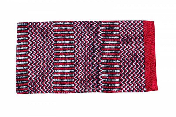 NB5-RED/BLA Double Weave Saddle Blanket 32x64-Saddle Pads-Professionals Choice-Lucky J Boots & More, Women's, Men's, & Kids Western Store Located in Carthage, MO